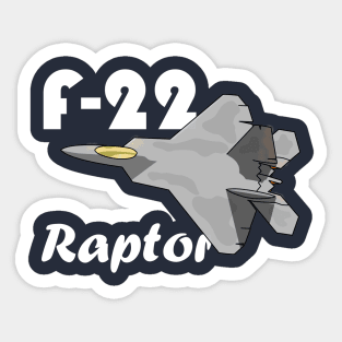 F-22 Raptor with Text Sticker